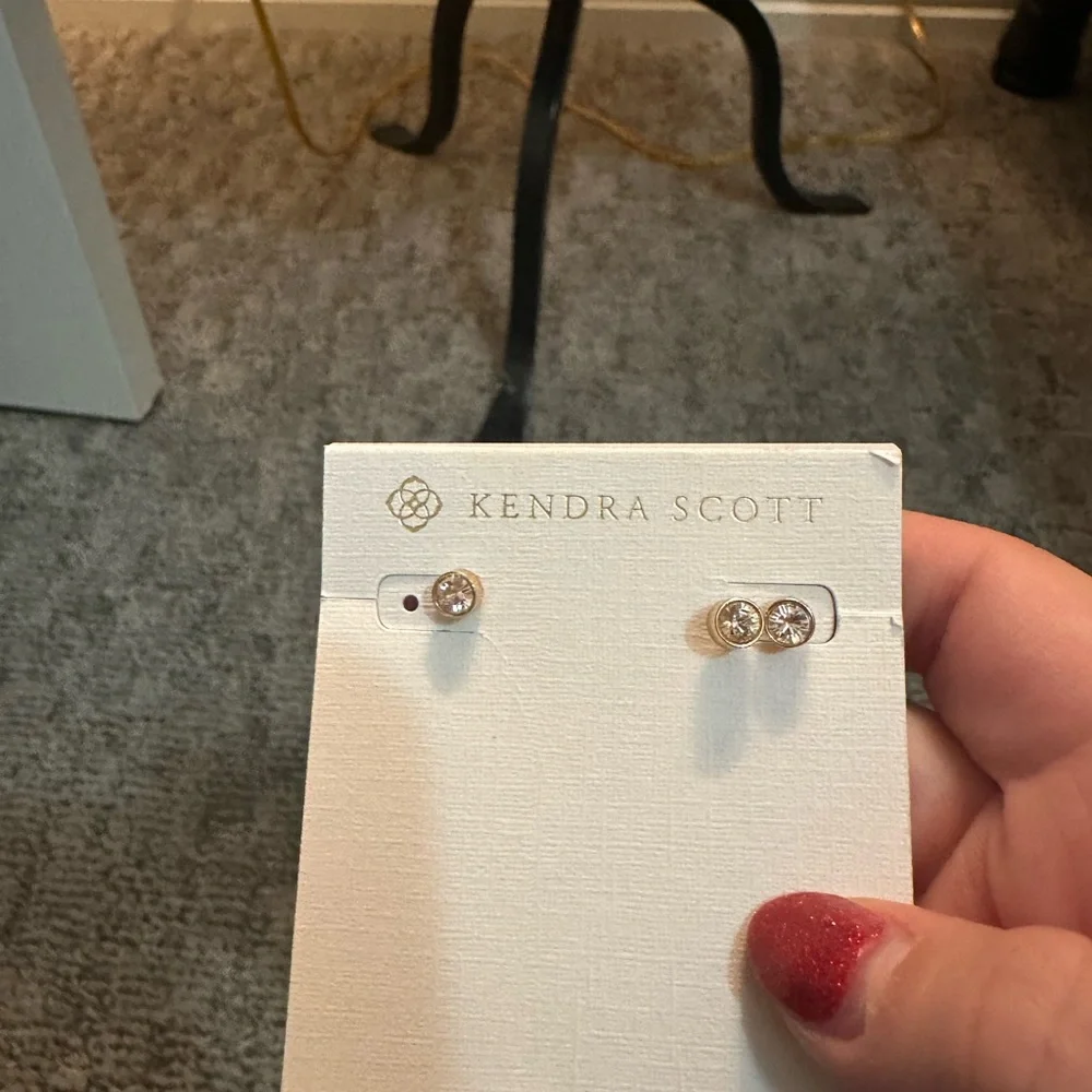Set of 3 Swarovski stud earrings